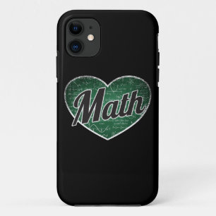 Wiskunde Retro Heart Blackboard Love Case-Mate iPhone Case