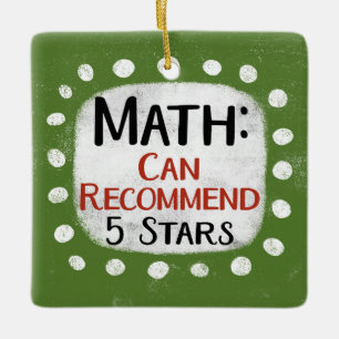 Wiskunde Review 5 sterren Ornament
