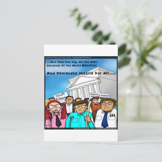 Wiskunde Revolt Funny Gifts T - shirts & Kaarten (Staand voorkant)