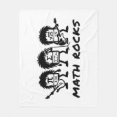 Wiskunde Rocks Academische Rockband Humor Fleece Deken (Voorkant)