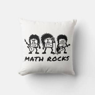 Wiskunde Rocks Academische Rockband Humor Kussen