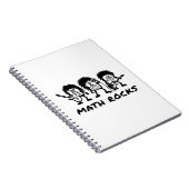 Wiskunde Rocks Academische Rockband Humor Notitieboek (Rechterzijde)