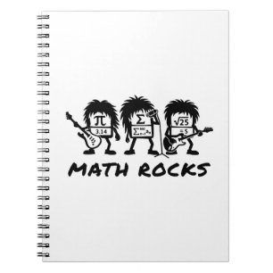 Wiskunde Rocks Academische Rockband Humor Notitieboek
