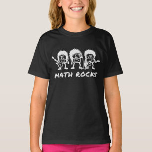 Wiskunde Rocks Academische Rockband Humor T-shirt