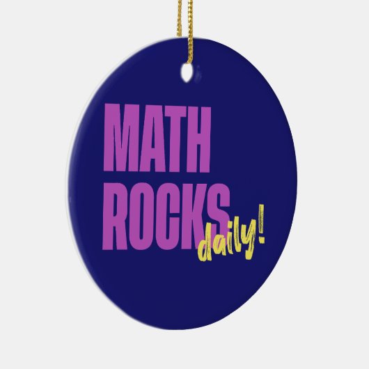 Wiskunde Rocks Daily Keramisch Ornament (Rechts)