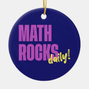 Wiskunde Rocks Daily Keramisch Ornament
