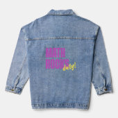 Wiskunde Rocks Daily! koel Denim Jacket (Achterkant)