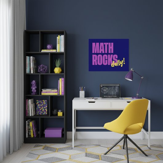 Wiskunde Rocks Daily Perfect Poster