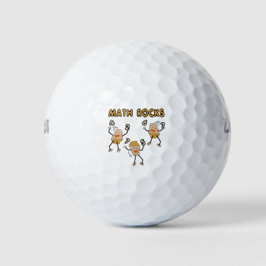 Wiskunde Rocks Golfballen (Voorkant)