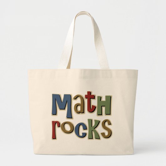 Wiskunde Rocks Grote Tote Bag (Voorkant)