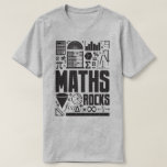 Wiskunde Rocks Mathematics Geek Nerd Slogan T-Shir T-shirt<br><div class="desc">Iedereen houdt toch van wiskunde? Misschien niet iedereen,  maar als je dat doet dan is dit de perfecte T-shirt voor je.</div>