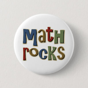 Wiskunde Rocks Ronde Button 5,7 Cm