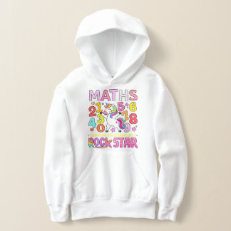 Wiskunde Rockster Kleurrijke Cijfers Hoodie