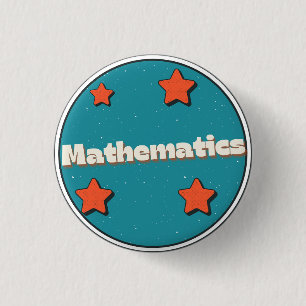Wiskunde Ronde Button 3,2 Cm