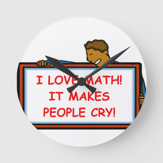 wiskunde ronde klok (Voorkant)