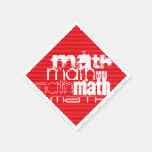 Wiskunde; roodrode strepen servetten (Hoek)