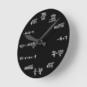 Wiskunde schoolbord klok - Wiskundige (Hoek)