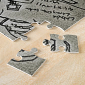 WISKUNDE SCRIBBLE LEGPUZZEL (Zijkant)