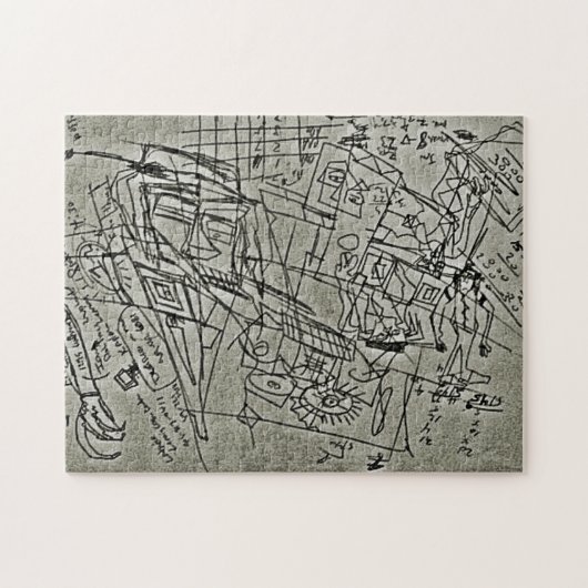 WISKUNDE SCRIBBLE LEGPUZZEL (Horizontaal)