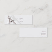 Wiskunde - Skinny Mini Visitekaartje (Voorkant / Achterkant)