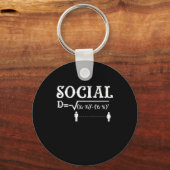 Wiskunde Sociale vervorming Leraar Gegarandeerde W Sleutelhanger (Voorkant)