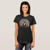 Wiskunde Squad Boho Rainbow Student Wiskunde Teach T-shirt (Voorkant volledig)