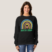 Wiskunde Squad Boho Rainbow Student Wiskunde Teach Trui (Voorkant volledig)