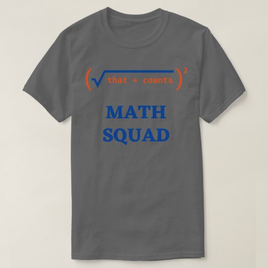 Wiskunde Squad Wiskunde houdt van Wiskunde Teacher T-shirt (Design voorkant)