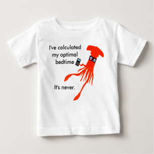Wiskunde Squid Bedtime t-shirt