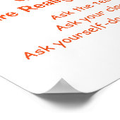 Wiskunde stelt Poster-Vragen vast Poster (Hoek)