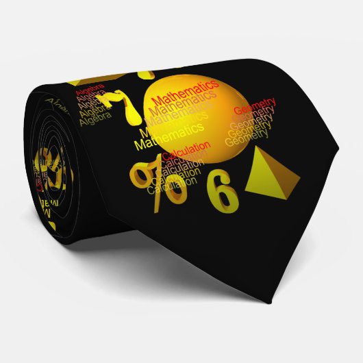 wiskunde stropdas (Opgerold)