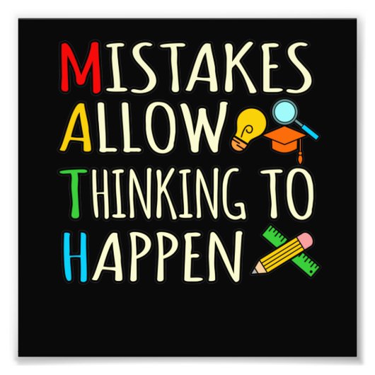 Wiskunde Student maakt wiskundige Wiskunde leraar Foto Afdruk (Voorkant)