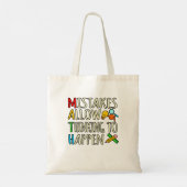 Wiskunde Student maakt wiskundige Wiskunde leraar Tote Bag (Achterkant)