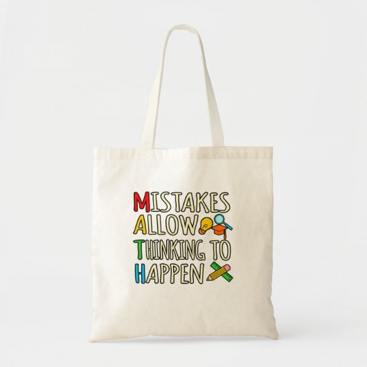 Wiskunde Student maakt wiskundige Wiskunde leraar Tote Bag (Voorkant)
