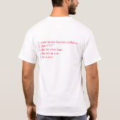 Wiskunde Sucks T-shirt (Achterkant)