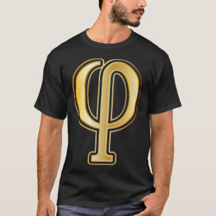 Wiskunde Symbolen Gold Ratio Phi Wiskunde T-shirt