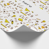 Wiskunde Symbolen leraar Cadeaupapier (Hoek)