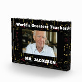 Wiskunde Symbolen Lijst leraar Fotoblokken (Rechts)