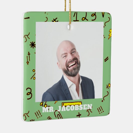 Wiskunde Symbolen Lijst leraar Keramisch Ornament (Rechts)