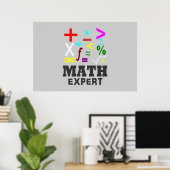 Wiskunde Symbolen Poster (Thuiskantoor)