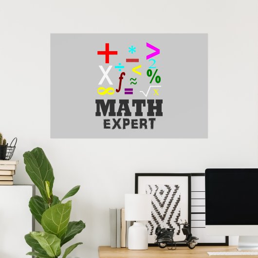 Wiskunde Symbolen Poster (Thuiskantoor)