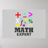 Wiskunde Symbolen Poster (Voorkant)
