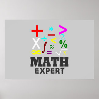 Wiskunde Symbolen Poster
