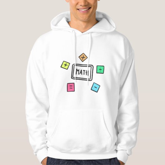 Wiskunde symbolen Studenten en Ouders Hoodie (Voorkant)