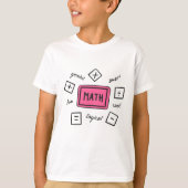 Wiskunde symbolen Studenten en Ouders T-shirt (Voorkant)