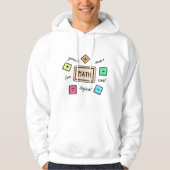 Wiskunde symbolen voor studenten en ouders hoodie (Voorkant)