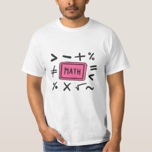 Wiskunde symbolen voor studenten en ouders t-shirt