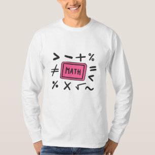 Wiskunde symbolen voor studenten en ouders t-shirt