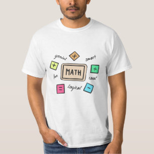 Wiskunde symbolen voor studenten en ouders t-shirt