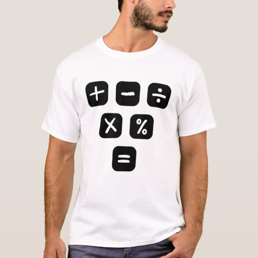 Wiskunde Symbolen wiskundige signalen T-shirt (Voorkant)
